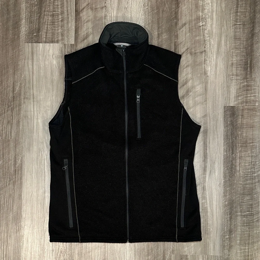 Kuhl Interceptr Fleece Full Zip Black Hiking Vest - Large
